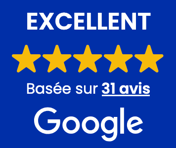 Excellent : 5 étoiles, basée sur 31 avis Google